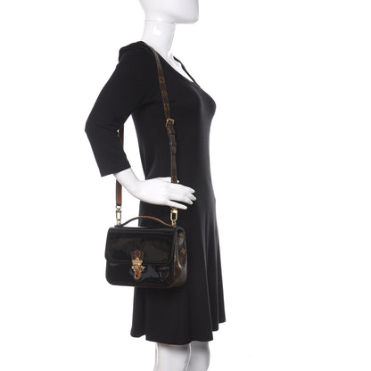 Louis Vuitton Patent Calfskin Monogram Cherrywood BB Black 2 of 8