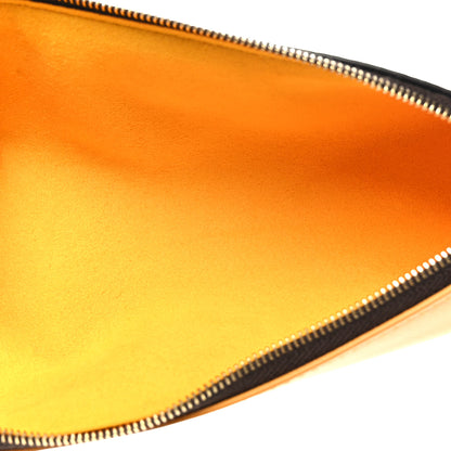 Louis Vuitton Monogram 2022 Christmas Animation New York Soho Pencil Pouch Yellow Yellow 5 of 7