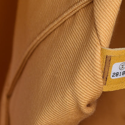 Chanel Lurex Boucle Medium Deauville Tote Yellow 8 of 10