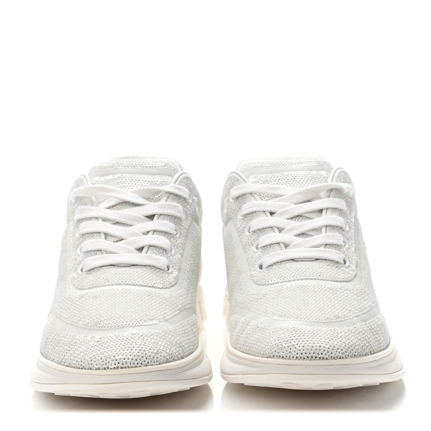 Sequin CC Sneakers 40 White