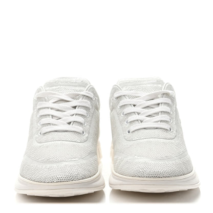 Chanel Sequin CC Sneakers 40 White 2 of 4