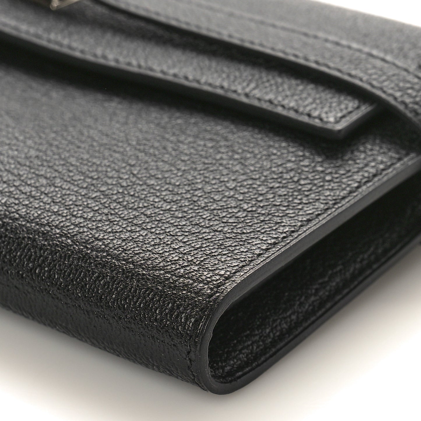 Chevre Mysore Kelly Longue Wallet Black