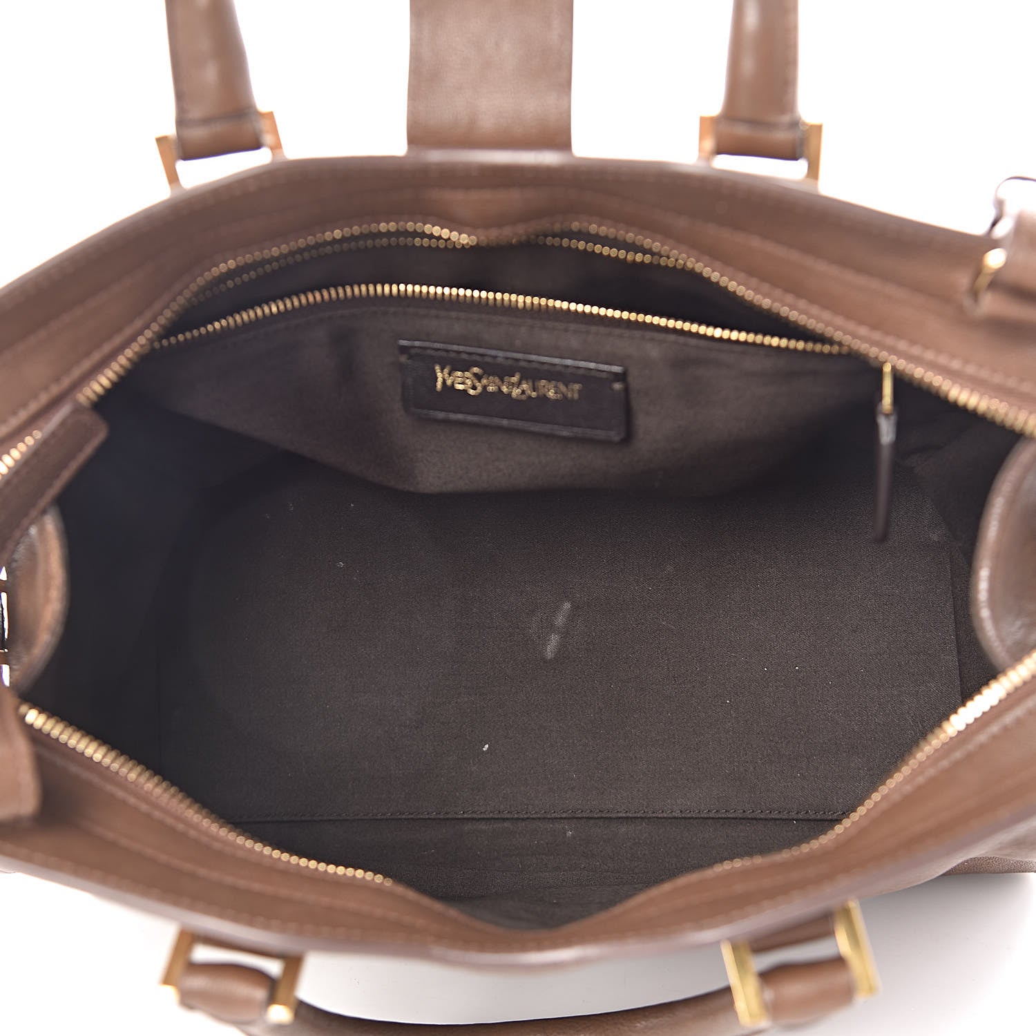 Saint Laurent Sheepskin Small Cabas ChYc Taupe 5 of 19
