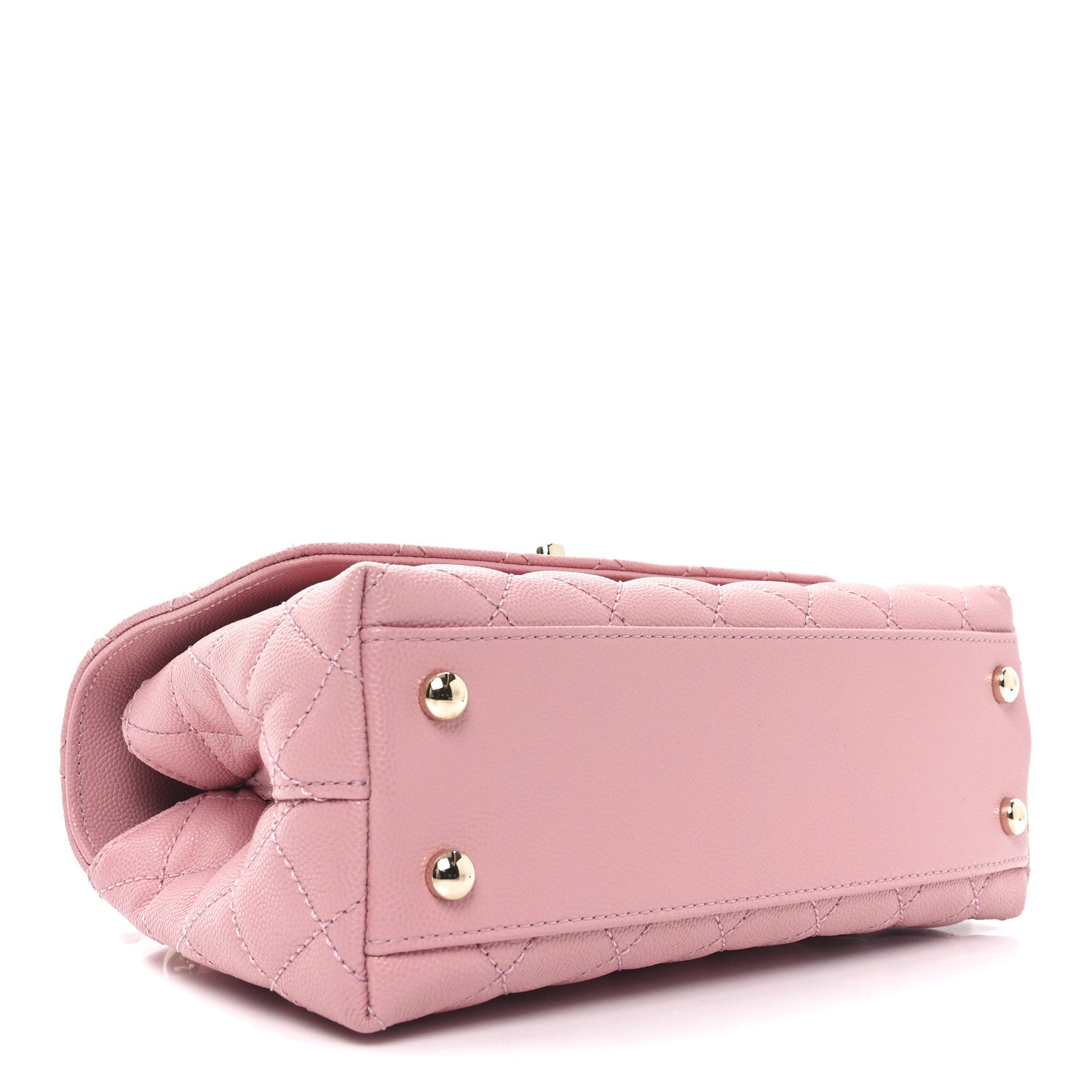 Chanel Caviar Quilted Mini Coco Handle Flap Pink 4 of 10
