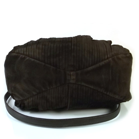 Suede Plisse Bag Moro