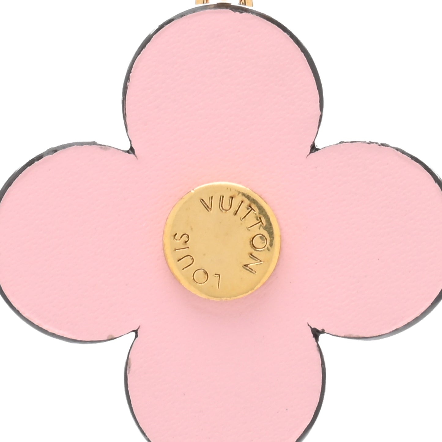 Monogram Blooming Flowers BB Bag Charm Key Holder Pink