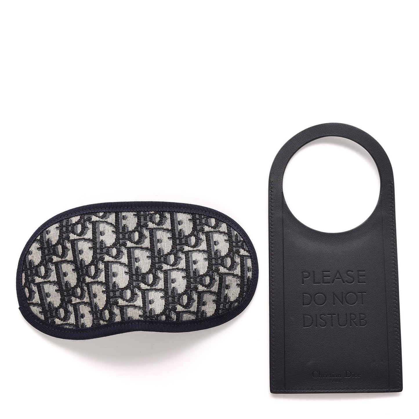 Oblique Sleep Mask and Door Sign Set Blue