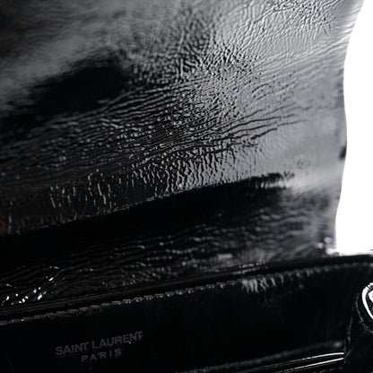 Saint Laurent Patent Y Quilted Monogram Toy Loulou Crossbody Bag Black 13 of 13