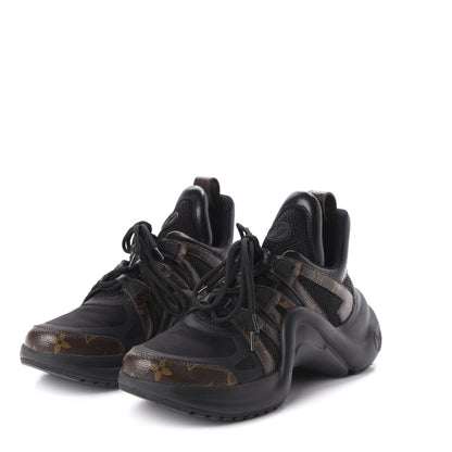 Louis Vuitton Calfskin Patent Monogram LV Archlight Sneakers 39 Black 3 of 8