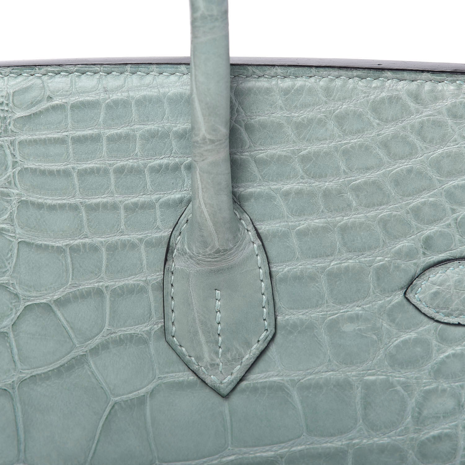 Hermes Matte Alligator Birkin 35 Ciel 23 of 33