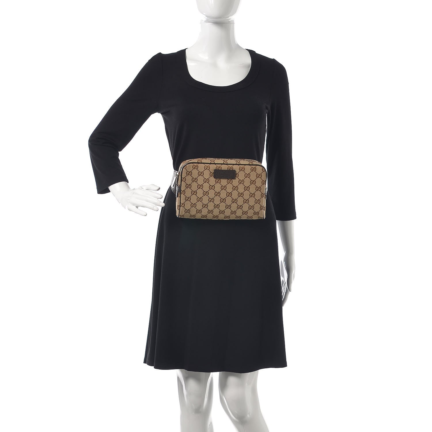 Gucci Monogram Belt Bag Dark Brown 2 of 10