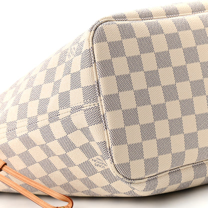Louis Vuitton Damier Azur Neverfull MM Rose Ballerine 9 of 10
