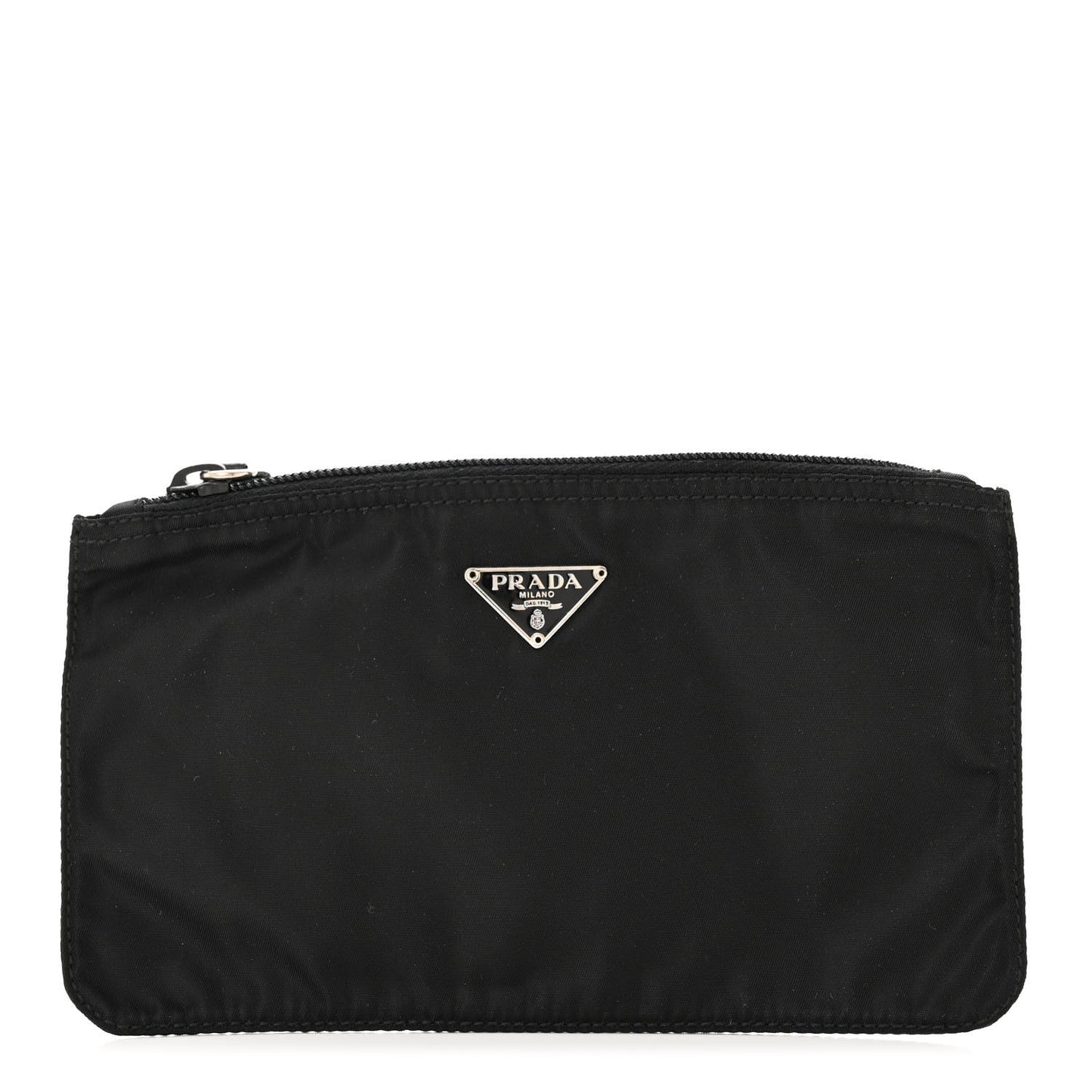 Nylon Tessuto Pencil Pouch Black