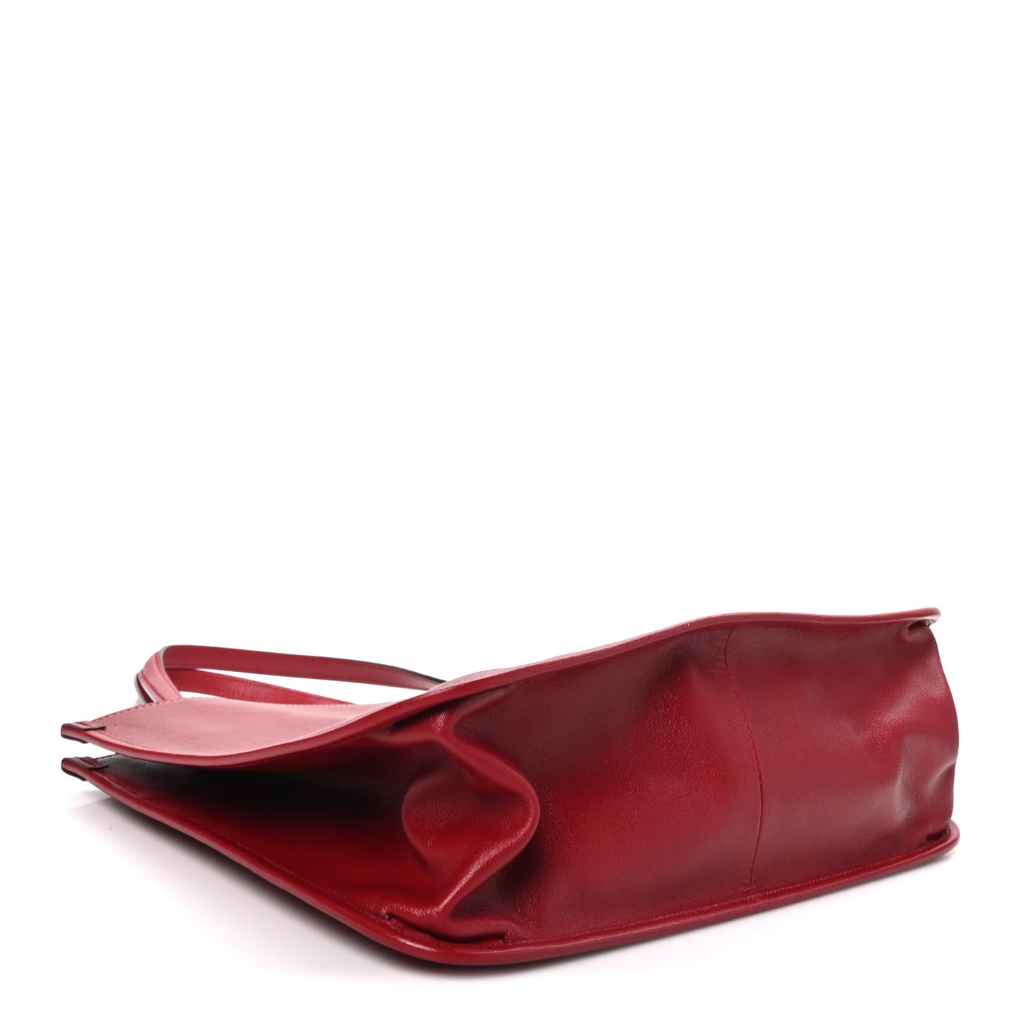 New Sakai Calfskin Lux Horsebit 1955 Tote Bag New Cherry Red