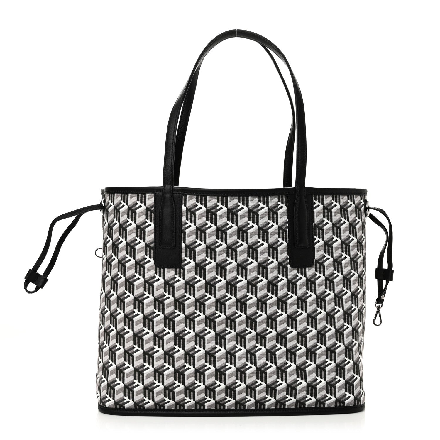 MCM Visetos Medium Liz Reversible Shopper Tote Black 3 of 16
