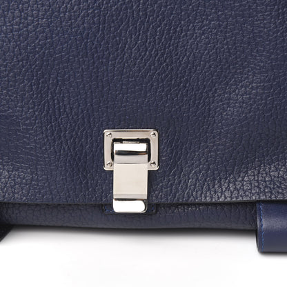 Proenza Schouler Pebbled Calfskin Double Sided PS Courier Bag Indigo 9 of 9