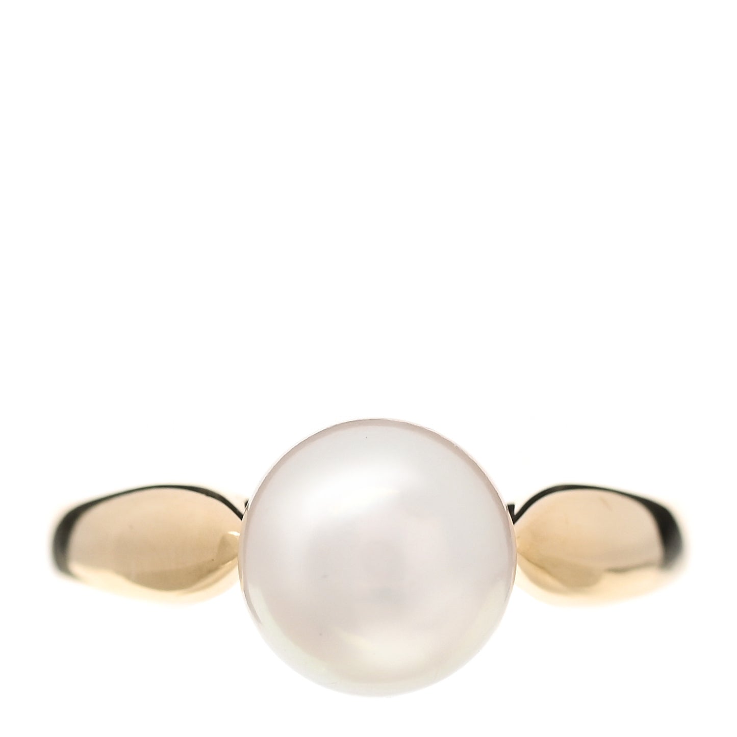 18K Yellow Gold Akoya Pearl 8mm Ring 53 6.5