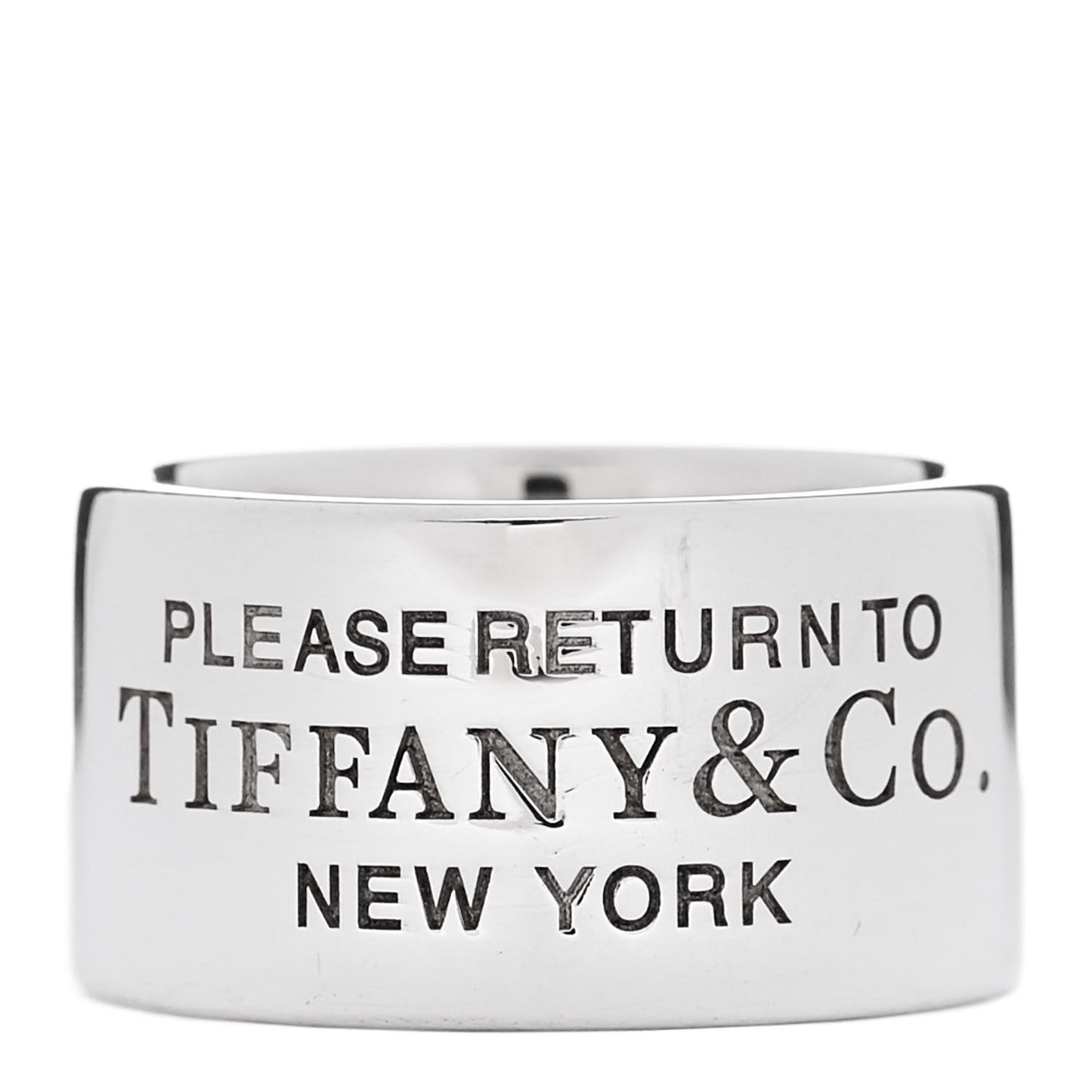Sterling Silver Wide Return to Tiffany Ring 47 4.25