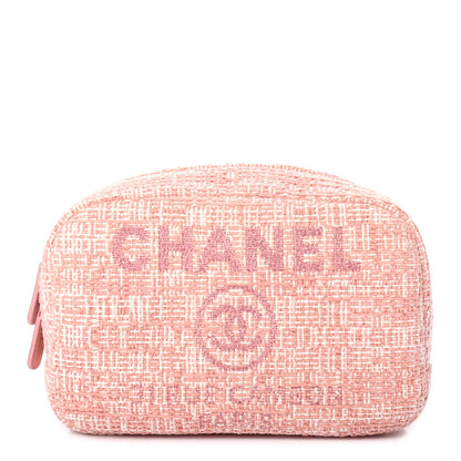 Chanel Canvas Small Deauville Case Pink 1 of 8
