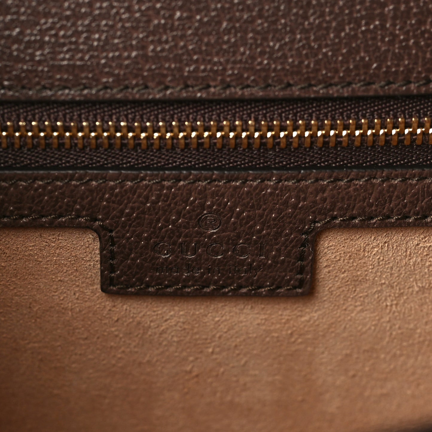 GG Supreme Monogram Web Small Ophidia Flap Messenger Bag Brown
