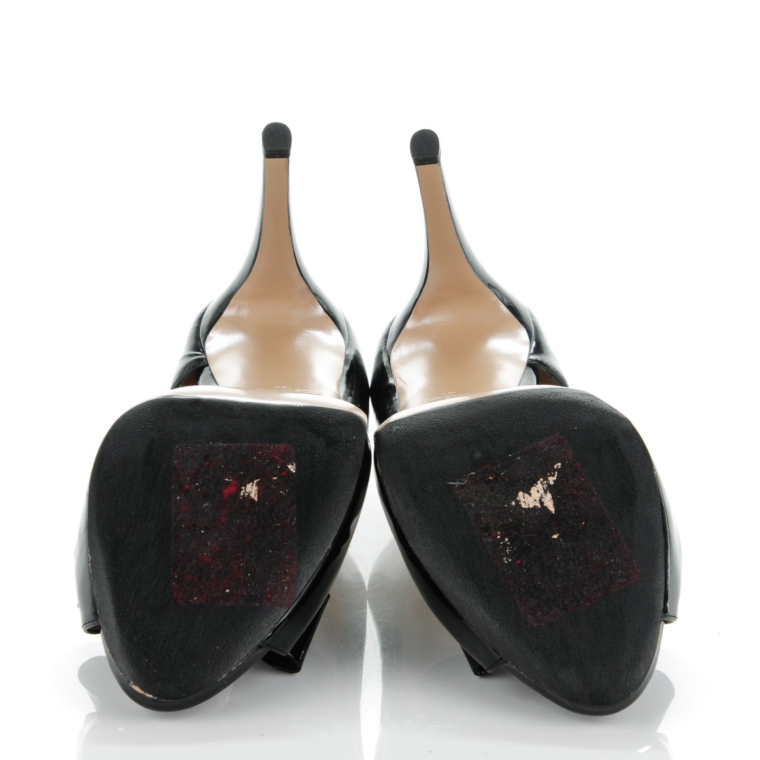 Valentino Garavani Patent Couture Bow Peep Toe d'Orsay 15/110mm Pumps 41 Black 5 of 8
