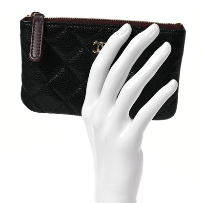 Chanel Caviar Quilted Small Cosmetic Case Black 2 of 10