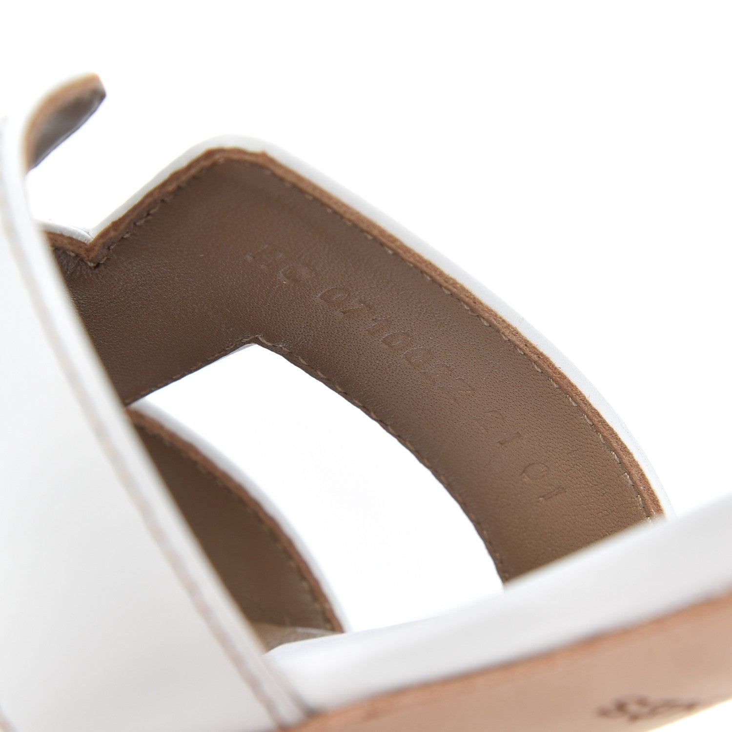 Hermes Calfskin Oasis Sandals 36.5 White 8 of 12