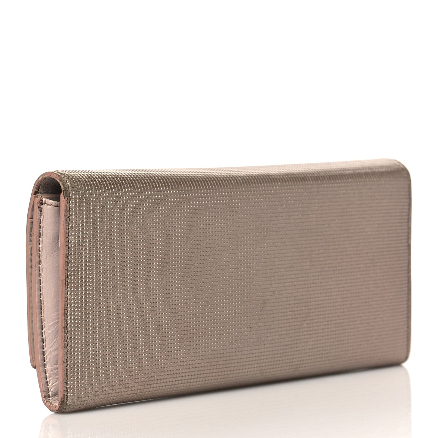 Vitello Birkin Logo Continental Wallet Rame