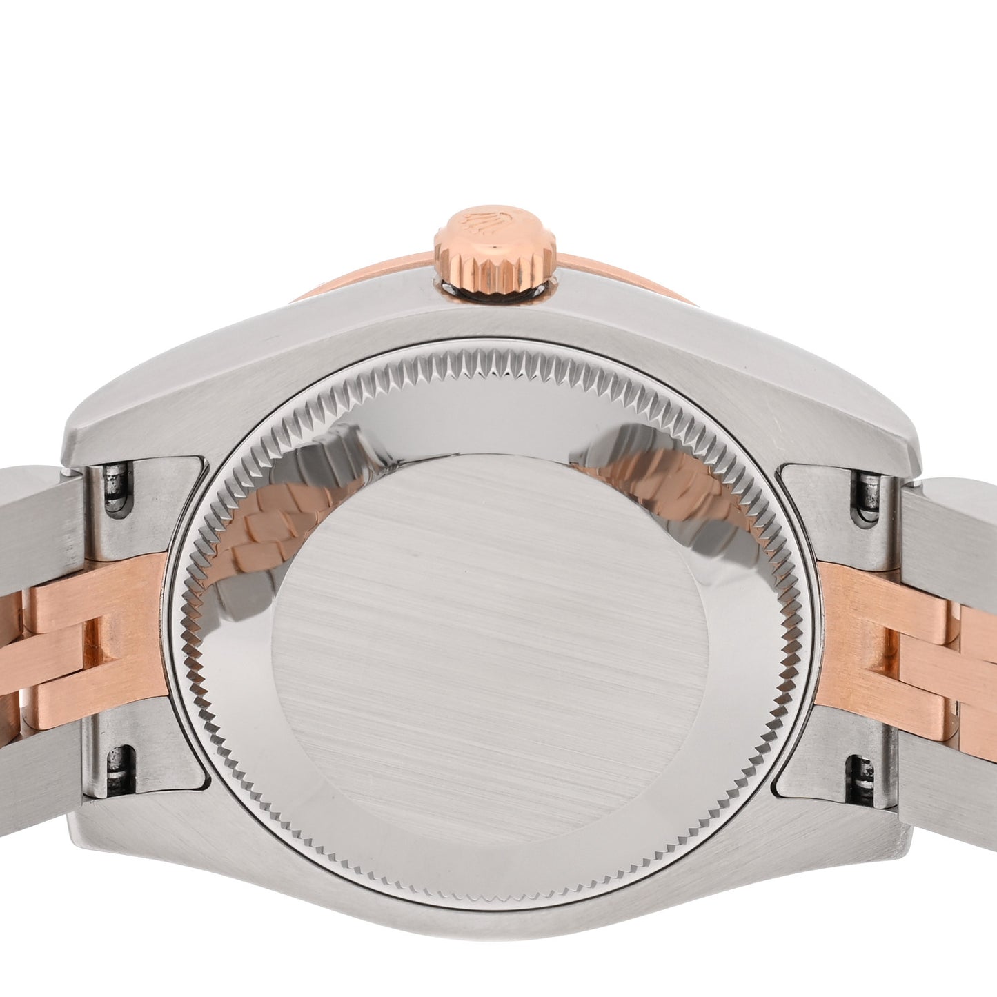 Stainless Steel 18K Everose Gold Diamond 31mm Oyster Perpetual Datejust Watch Chocolate Roman 178341