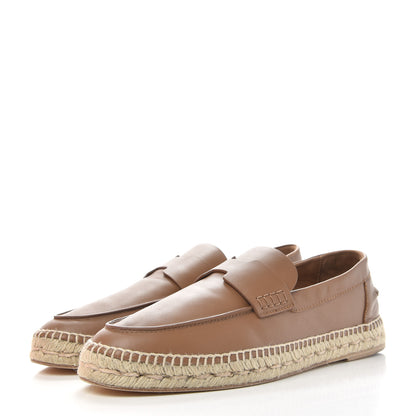 Hermes Calfskin Mens Trip Espadrilles 42 Naturel Safari 3 of 11