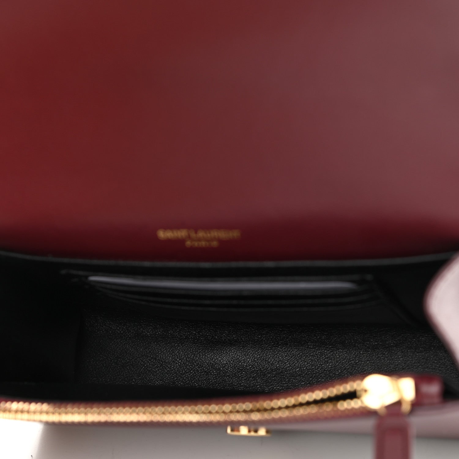 Saint Laurent Smooth Calfskin Monogram Kate Belt Bag Rouge Legion 5 of 10