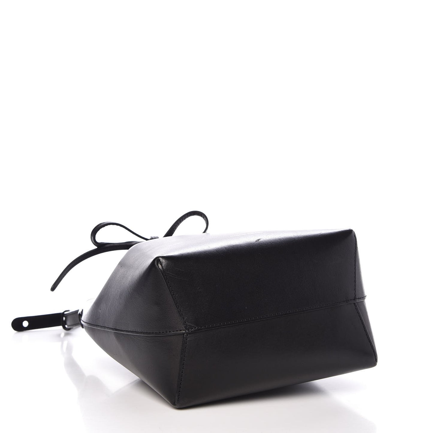 Calfskin Mini Bucket Bag Black Royal