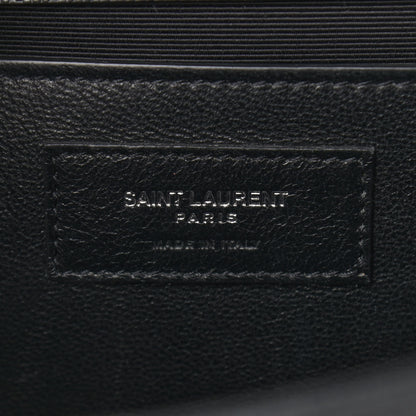 Saint Laurent Grain De Poudre Medium Classic Monogram Kate Satchel Black 6 of 8