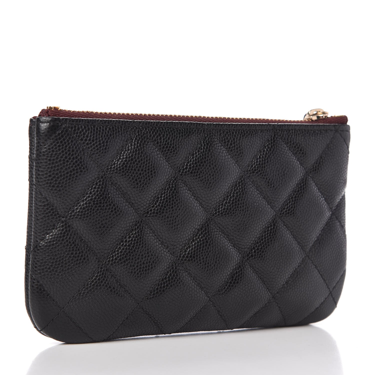 Chanel Caviar Quilted Small Cosmetic Case Black 3 of 11