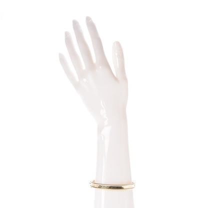 Van Cleef & Arpels 18K Yellow Gold Perlee Signature Bangle Bracelet M 2 of 8