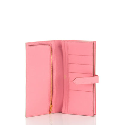 Hermes Epsom Bearn Gusset Wallet Rose Confetti 5 of 8