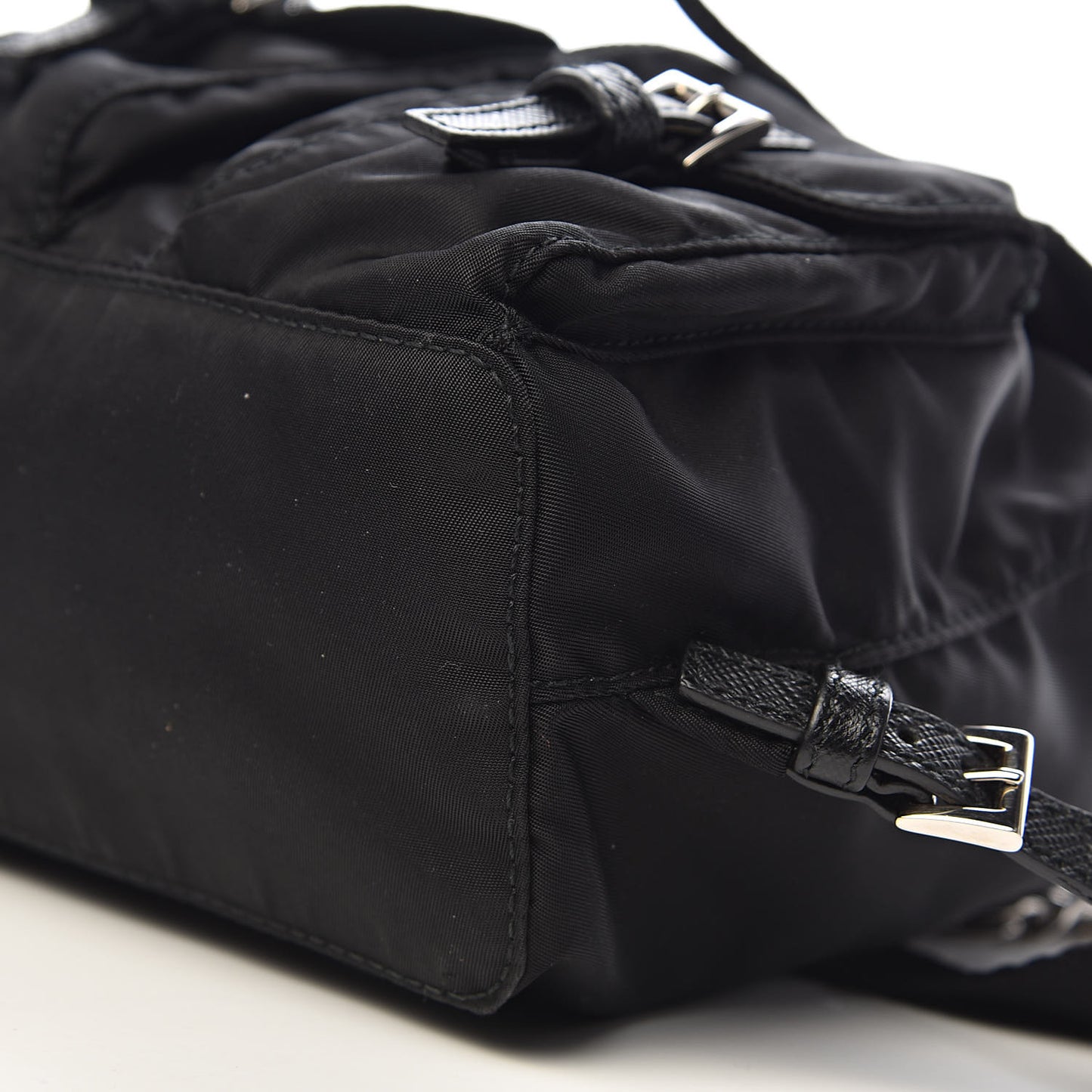 Nylon Vela Mini Crossbody Backpack Black