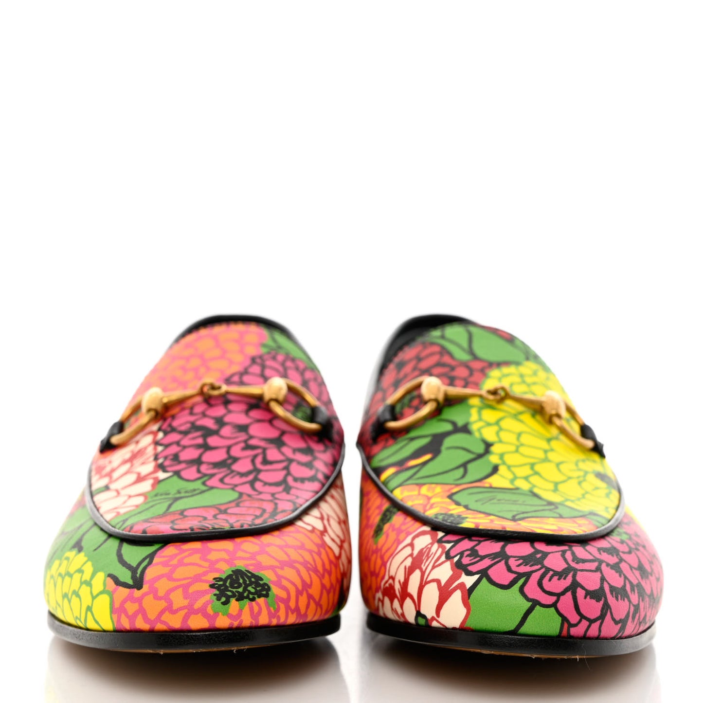 X KEN SCOTT Canvas Infinity Pomponica Womens Jordaan Loafers 36 Pink Green Black