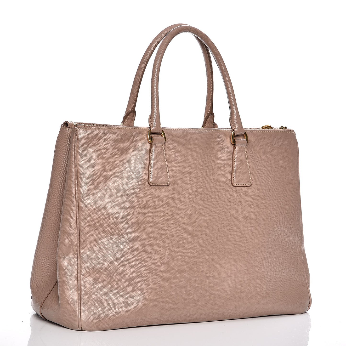 Saffiano Large Galleria Double Zip Tote Cammeo