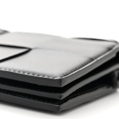 Bottega Veneta Lambskin Maxi Intreccio Cassette Wallet On Strap Black 10 of 10