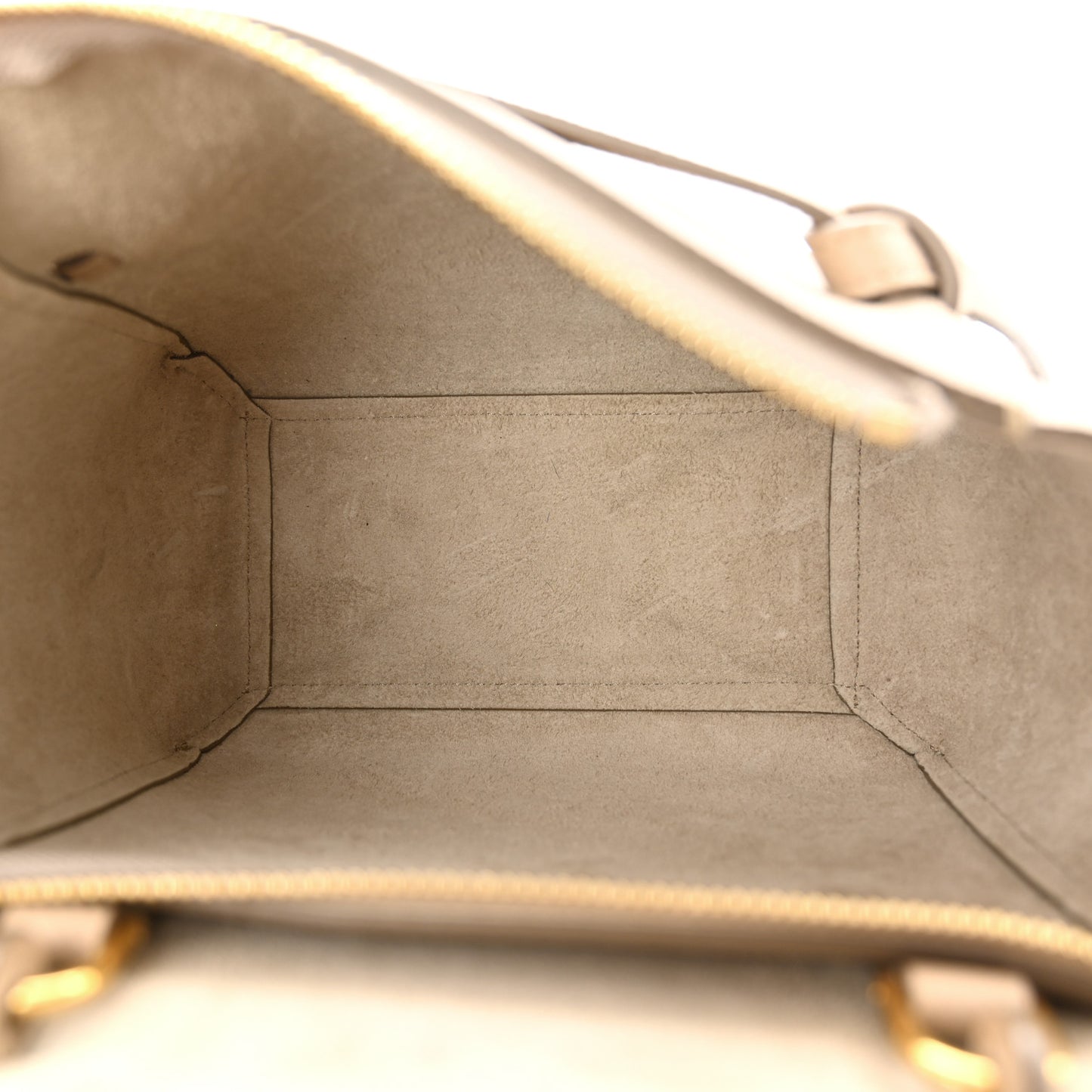 Grained Calfskin Nano Belt Bag Light Taupe