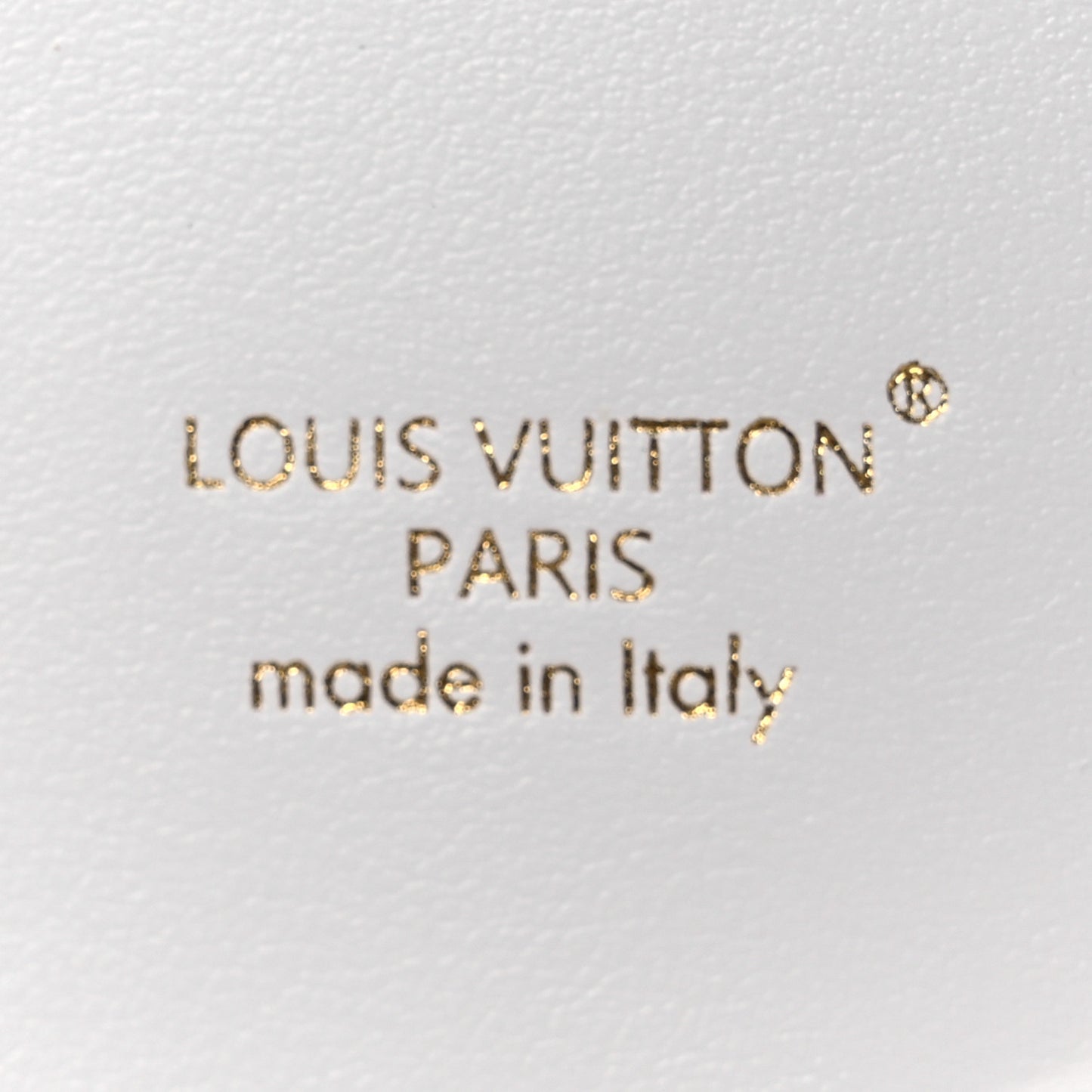 Calfskin Monogram LV Cup Bag Charm White