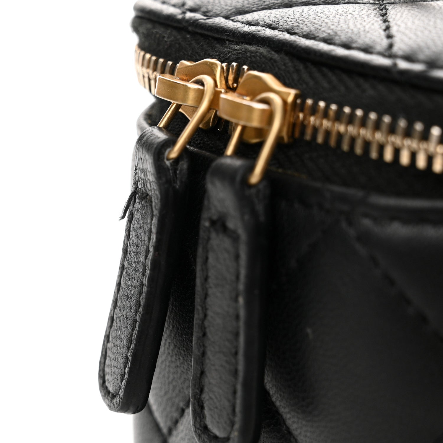 Chanel Lambskin Quilted Sweet Camellia Small Vanity Case With Chain Black 13 of 13