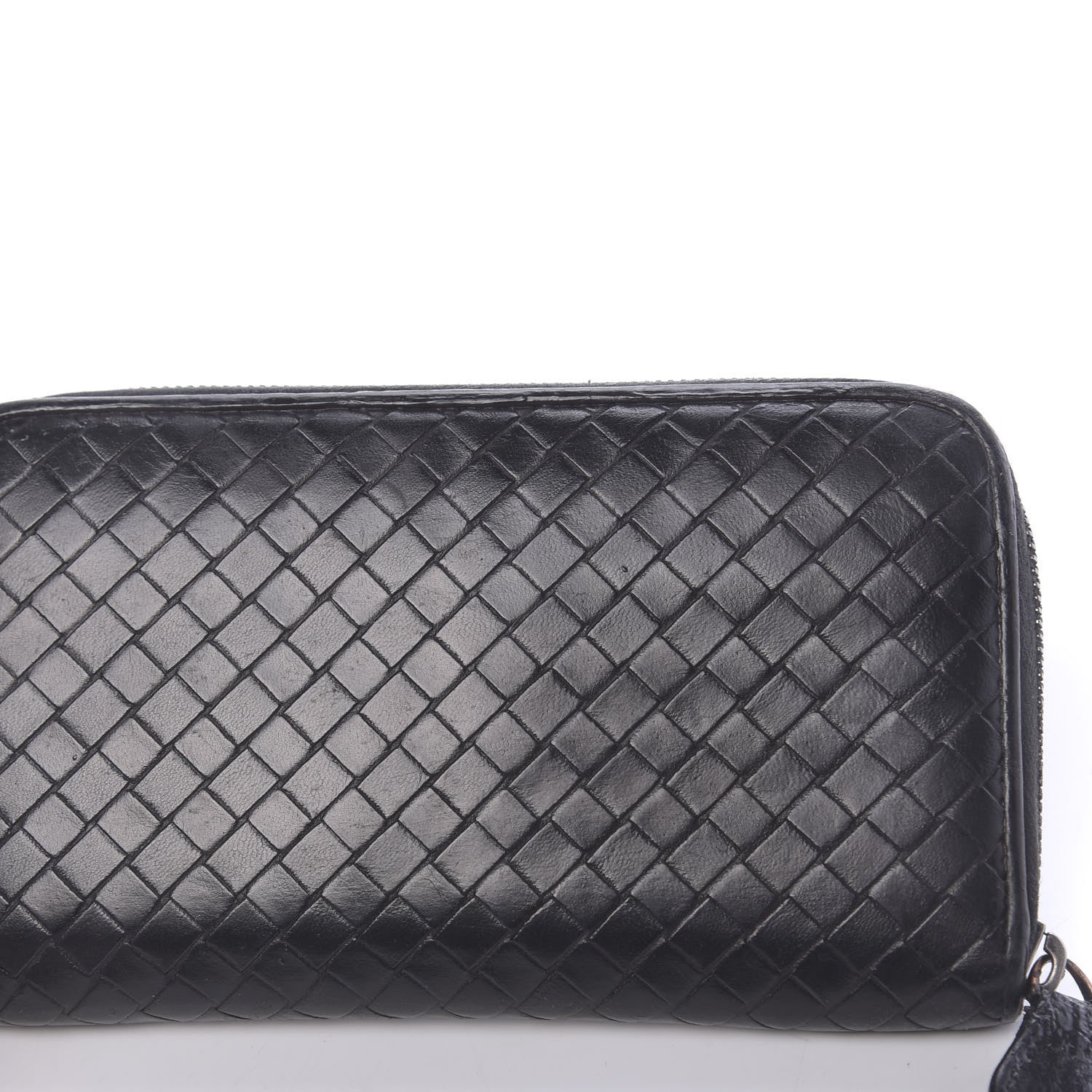 Bottega Veneta Nappa Intrecciato Zip Around Wallet Black 10 of 14