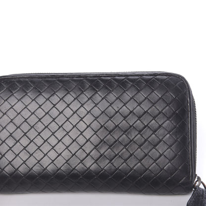 Bottega Veneta Nappa Intrecciato Zip Around Wallet Black 10 of 14