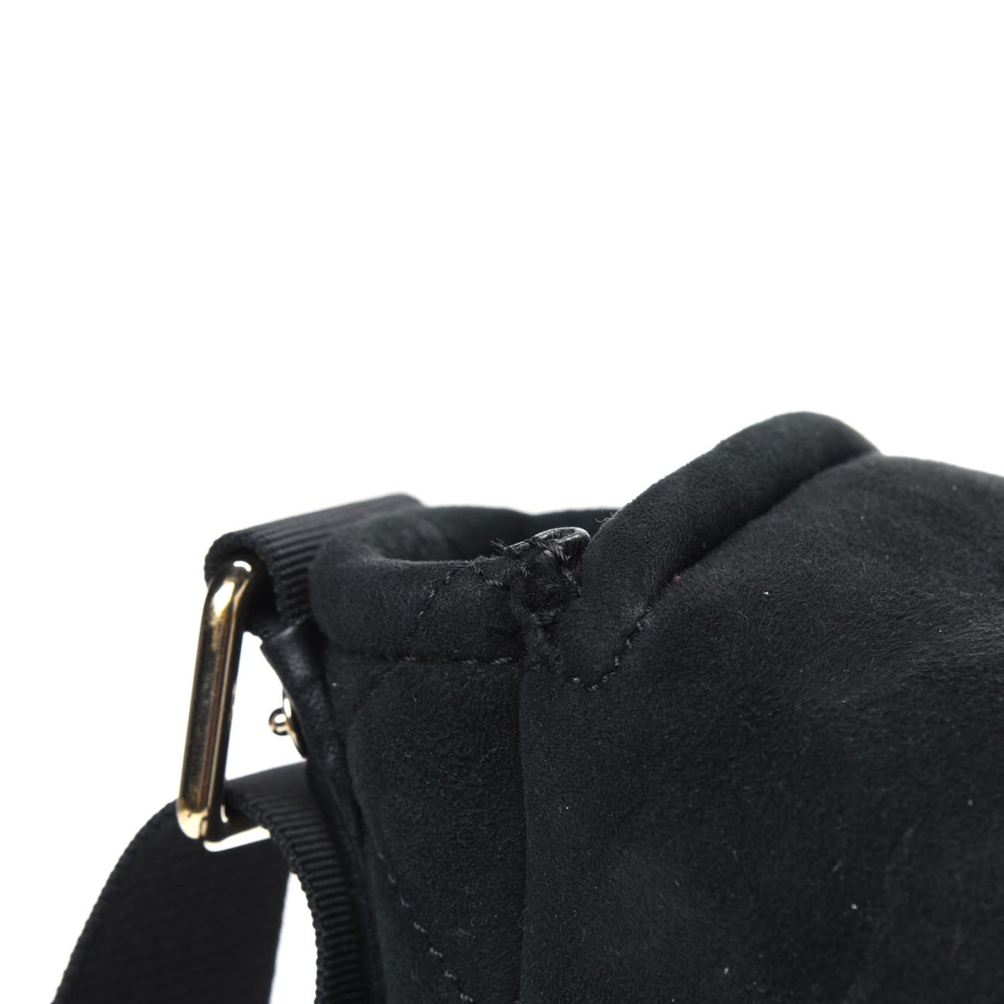 Suede Sparkling Winter Messenger Black
