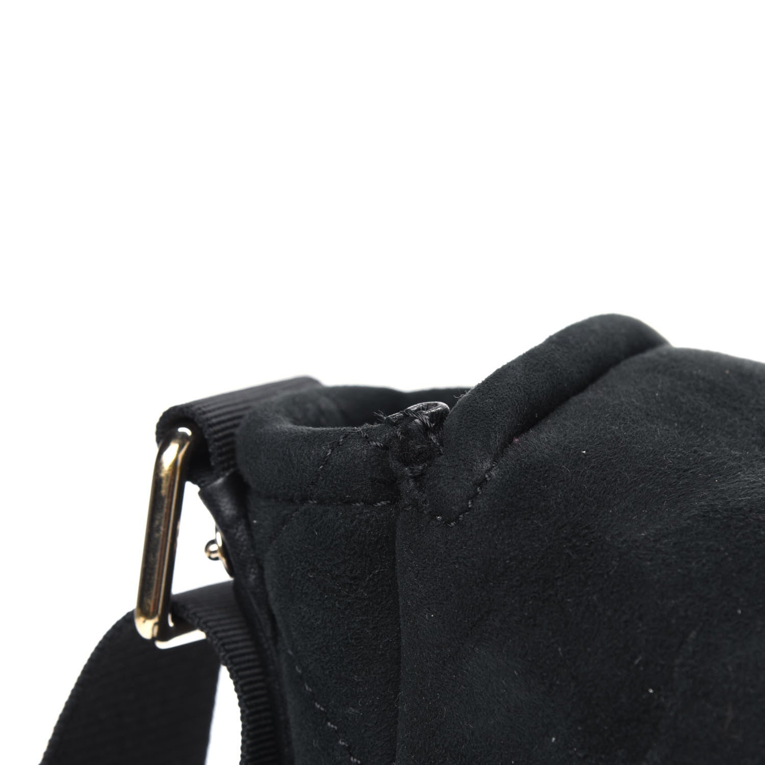 Chanel Suede Sparkling Winter Messenger Black 7 of 9