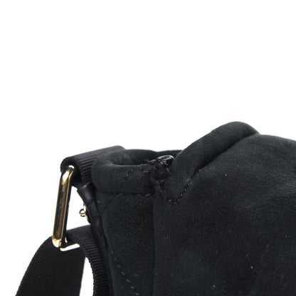 Chanel Suede Sparkling Winter Messenger Black 7 of 9