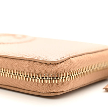Gucci Pebbled Calfskin Soho Zip Around Wallet Camelia 8 of 8