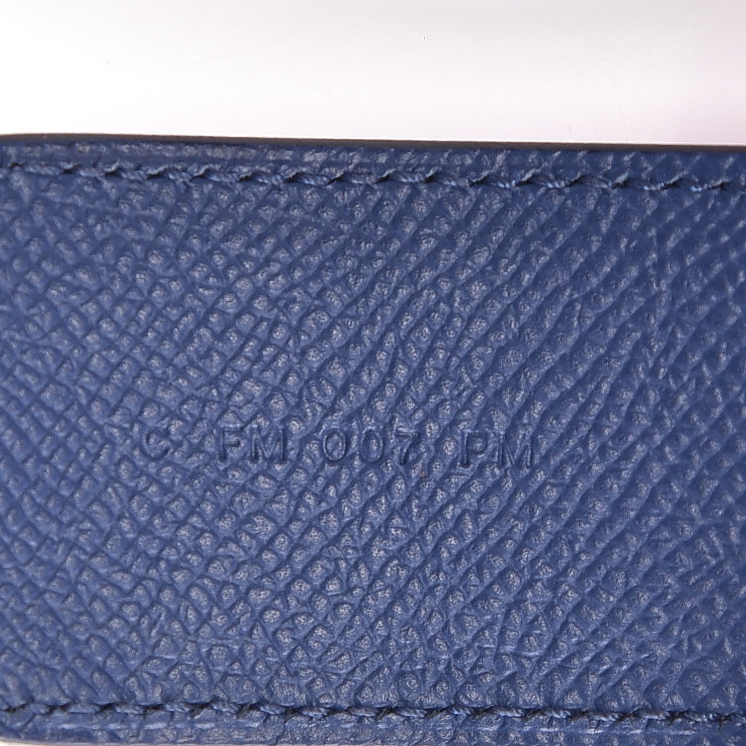 Hermes Epsom 40mm Tressage Shoulder Strap Bleu Brighton Capucine Bleu Saphir 4 of 6